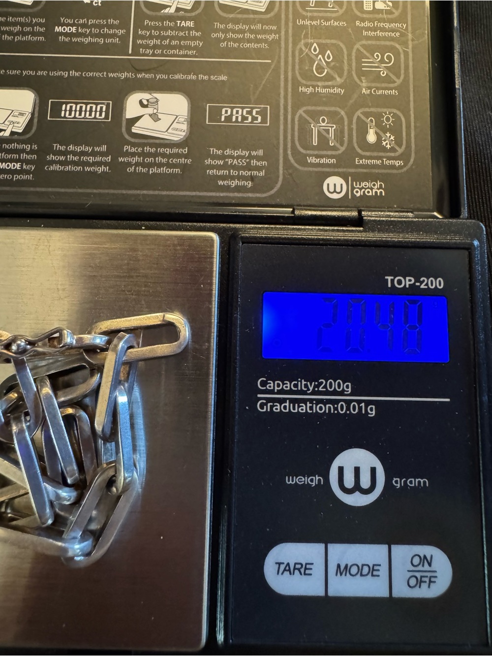 Heavy Artisan Sterling Silver Paperclip Link Bracelet - 8” - Picture 5 of 7